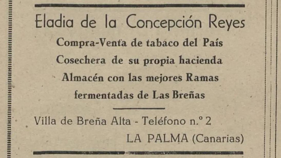 Publicidad La Palma, 1952